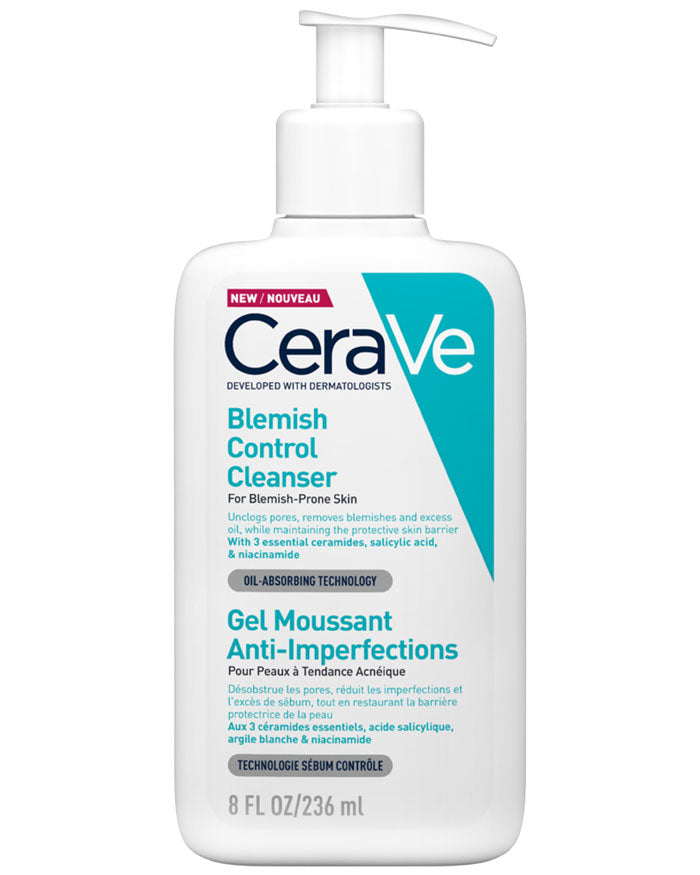 Cerave Blemish Control Cleanser
With Salicylic Acid & Ceramide (8fl.oz)