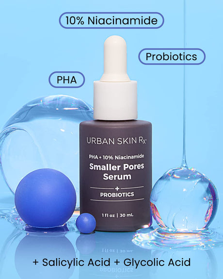 Urban Skin Rx®, PHA + 10% Niacinamide Smaller Pores Serum