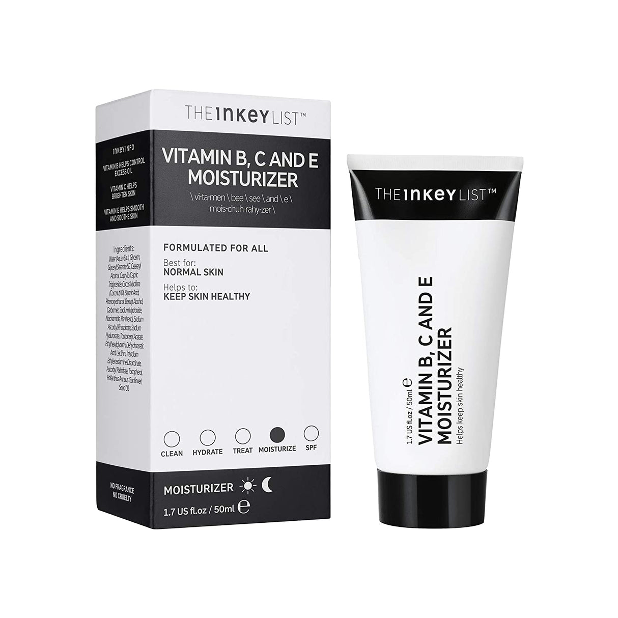 The Inkey List Vitamin B, C and E Moisturizer (50ml)