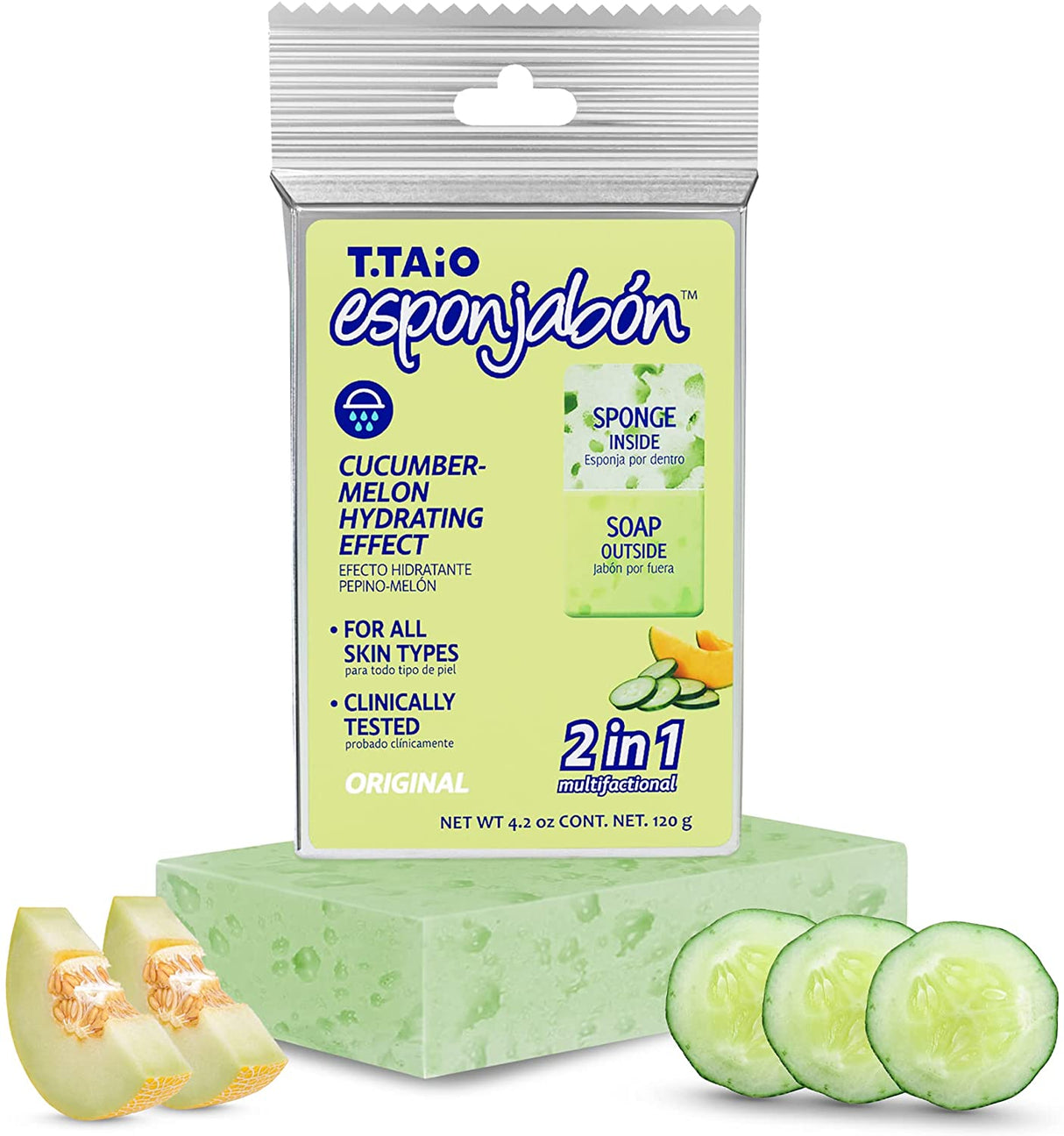 T-Taio Esponjabón Concha Nacar - Cucumber (1 pack)