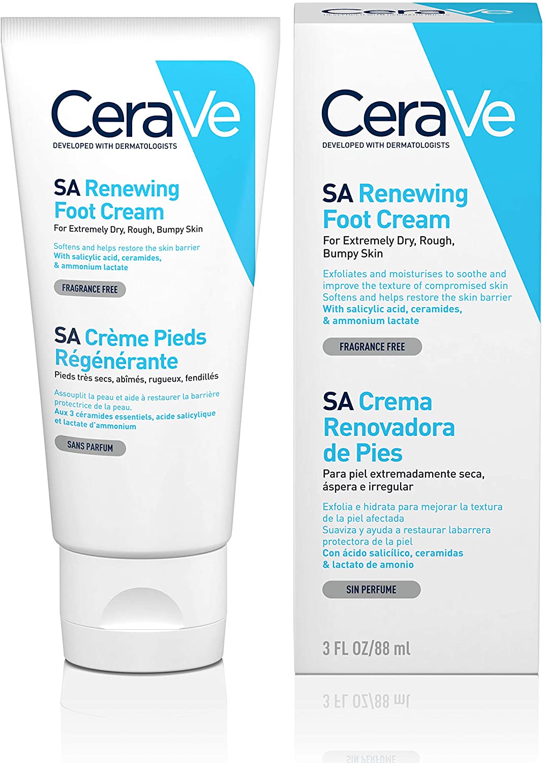 CeraVe SA Renewing Foot Cream (88ml)