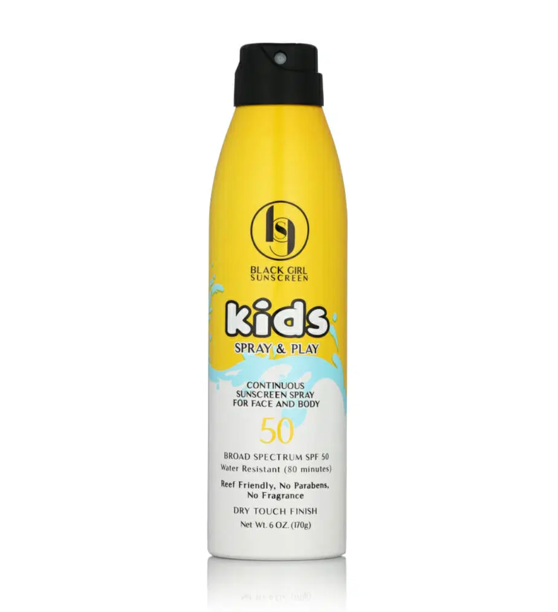 Black Girl Sunscreen BGS Kids Spray & Play SPF 50 Sunscreen (6 oz.)