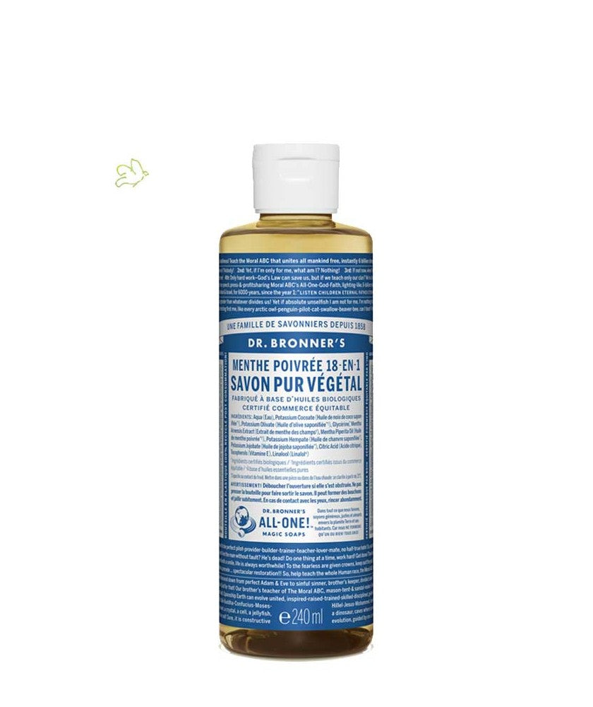 Dr. Bronner's Pure-Castile Liquid Soap - Peppermint 240ml