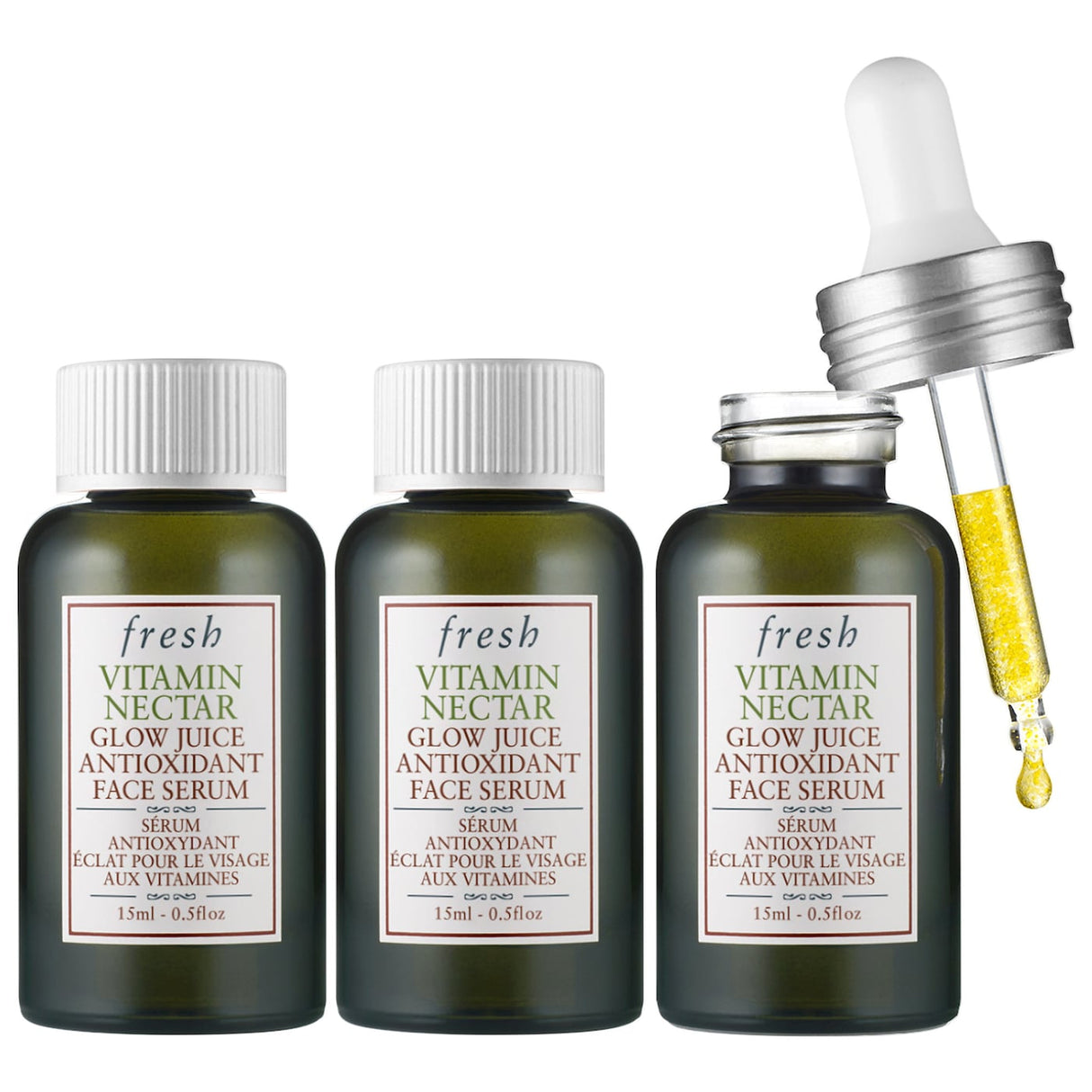 Fresh Vitamin Nectar Glow Juice Antioxidant Face Serum (Pack of 3)