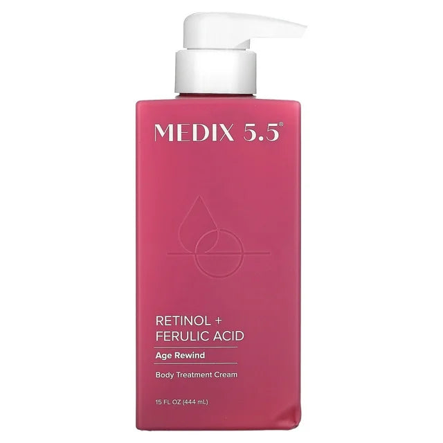 Medix 5.5 Retinol + Ferulic Acid Age Rewind Body Treatment Cream 15oz.
