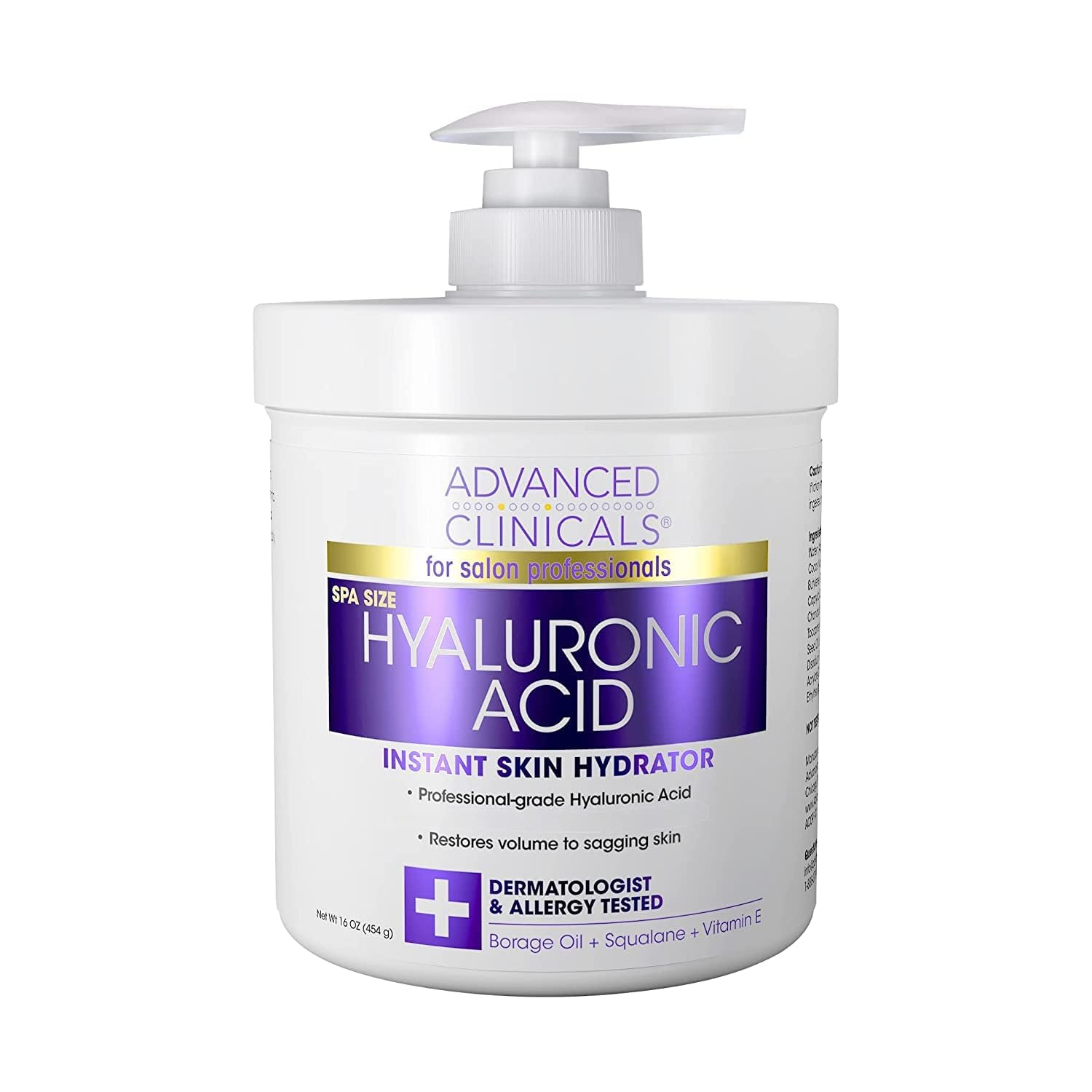 Hyaluronic acid advanced clinicals discount