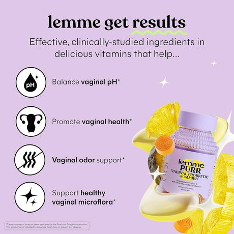 Lemme Purr Vaginal Probiotic Gummies (60cts)