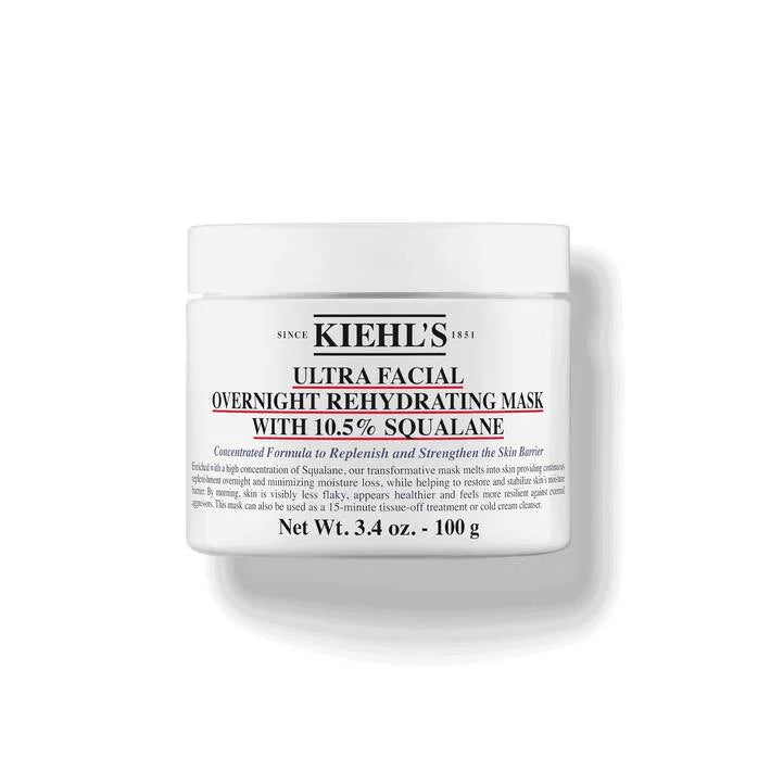 Kiehl's Ultra Facial Overnight Rehydrating Face Mask with 10.5% Squalane (3.4oz)