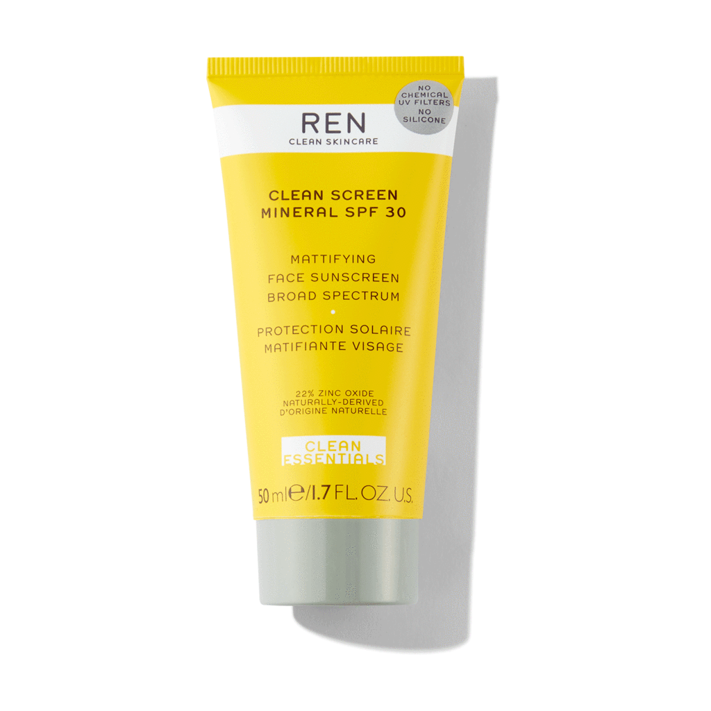 Ren Clean Skincare Clean Screen Mineral SPF 30 Mattifying Face Sunscreen (50ml)