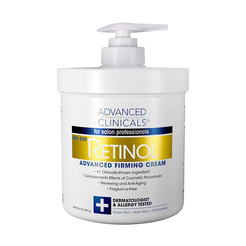 Advanced Clinicals Retinol Anti-Aging Face & Body Cream (16 oz.)