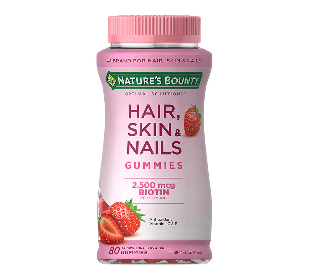 Nature's Bounty Optimal Solutions Hair Skin & Nails with Biotin Gummies (80.0ea)