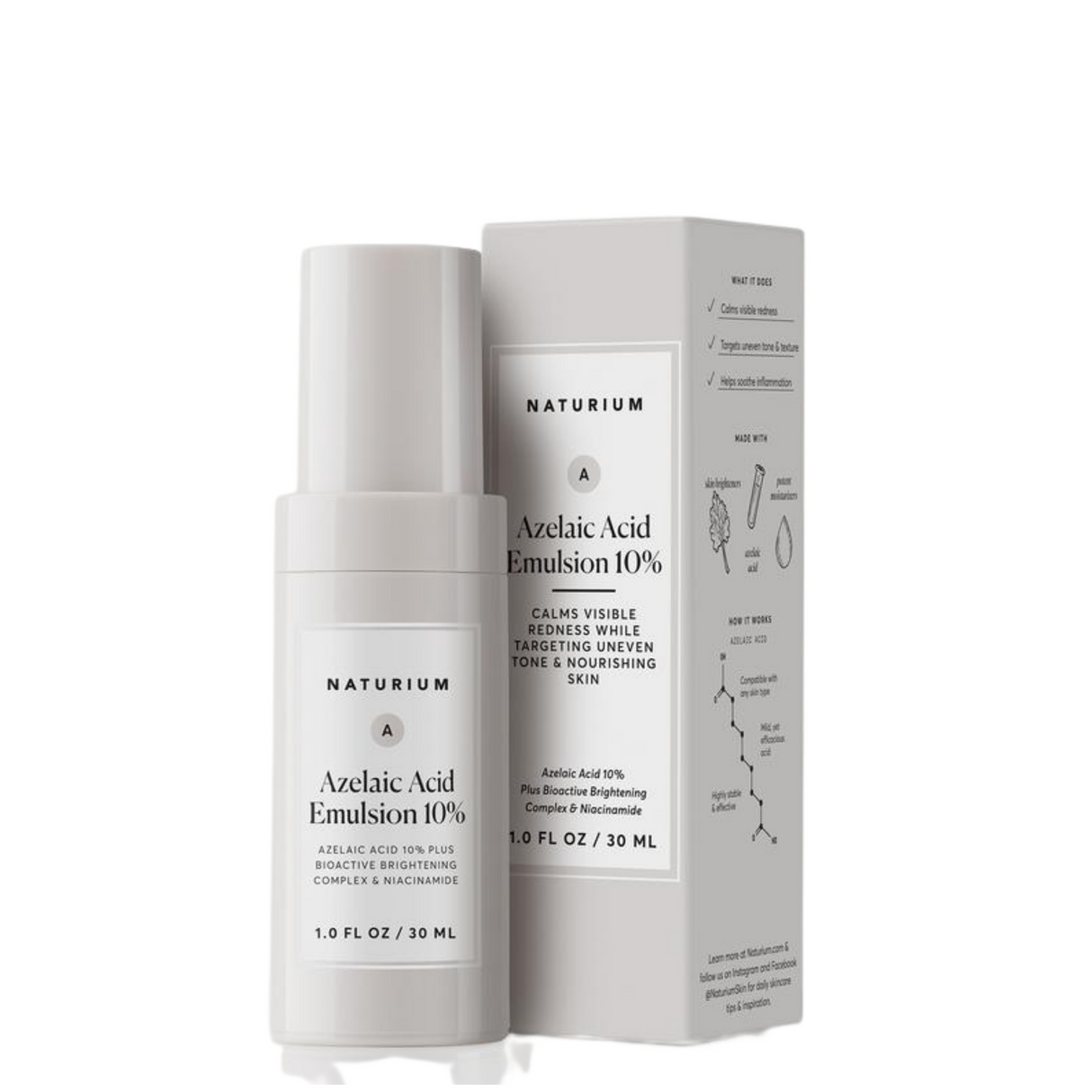 Naturium Azelaic Acid Emulsion 10% (1.0 fl. oz.)