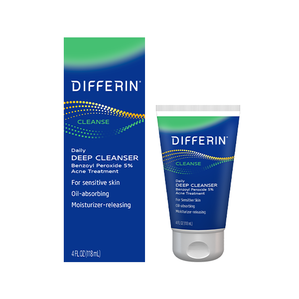 Differin Daily Deep Cleanser for Sensitive Skin BPO 5% (4.0 fl. oz.)