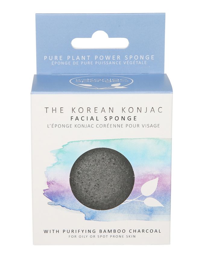 The Konjac Sponge Co. Premium Eco-Friendly Facial Puff (with Bamboo Charcoal)